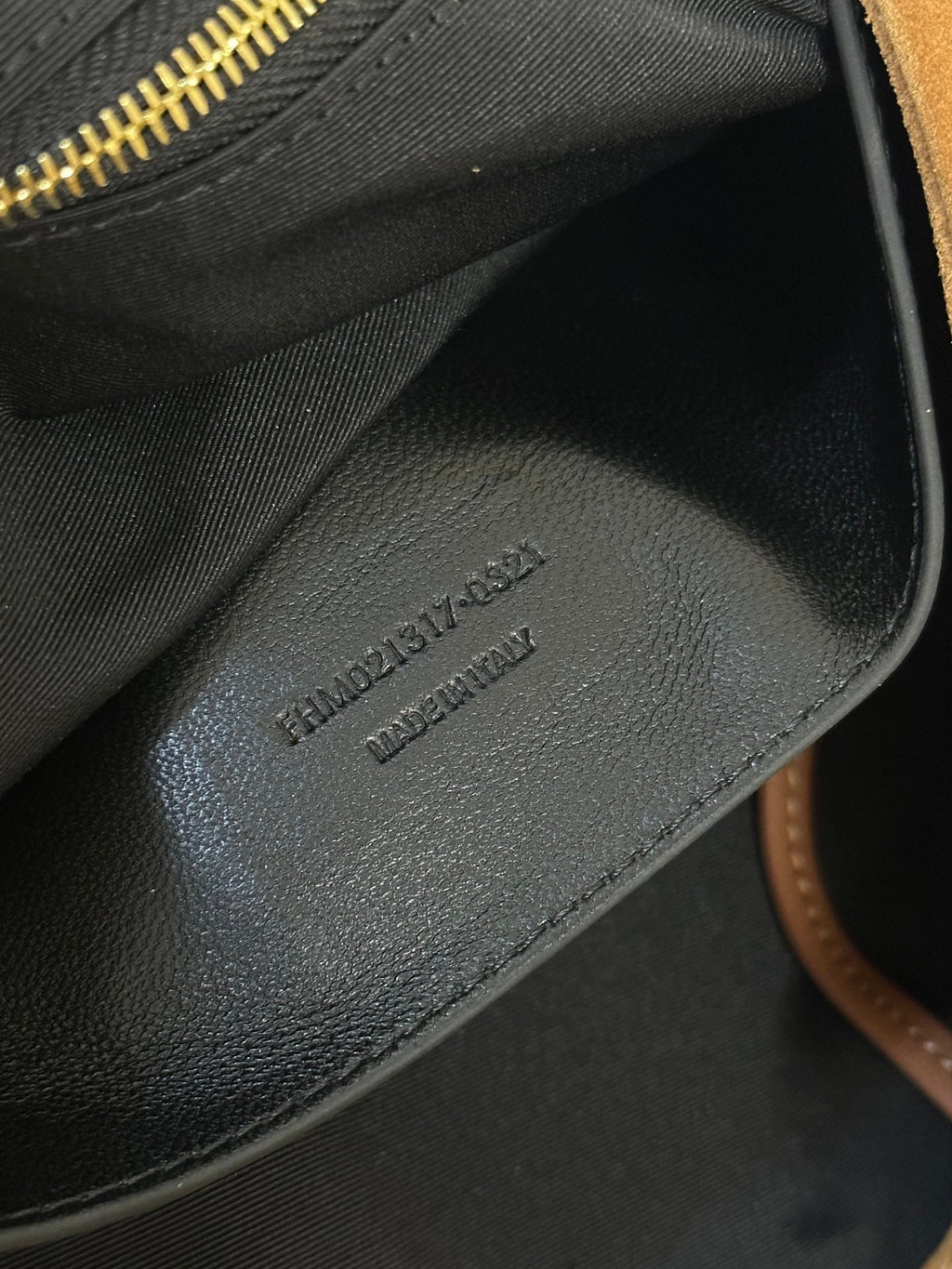 SAINT LAURENT JAMIE 43 LARGE SUEDE CARAMEL BROWN