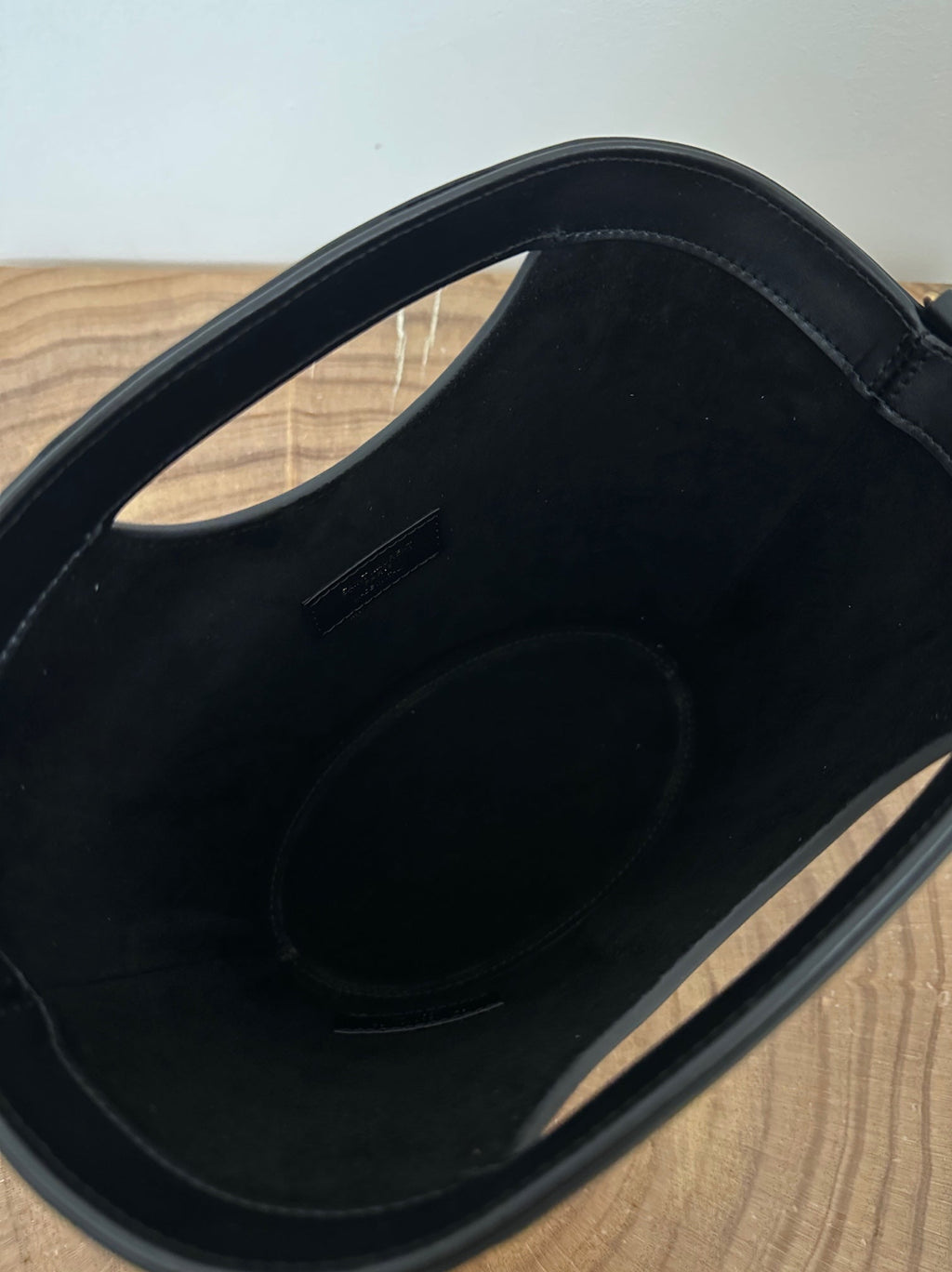 SAINT LAURENT MINI 29 BLACK SOLF CALFSKIN BASKET BAG