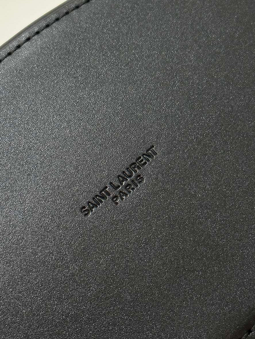 SAINT LAURENT MINI 29 BLACK SOLF CALFSKIN BASKET BAG