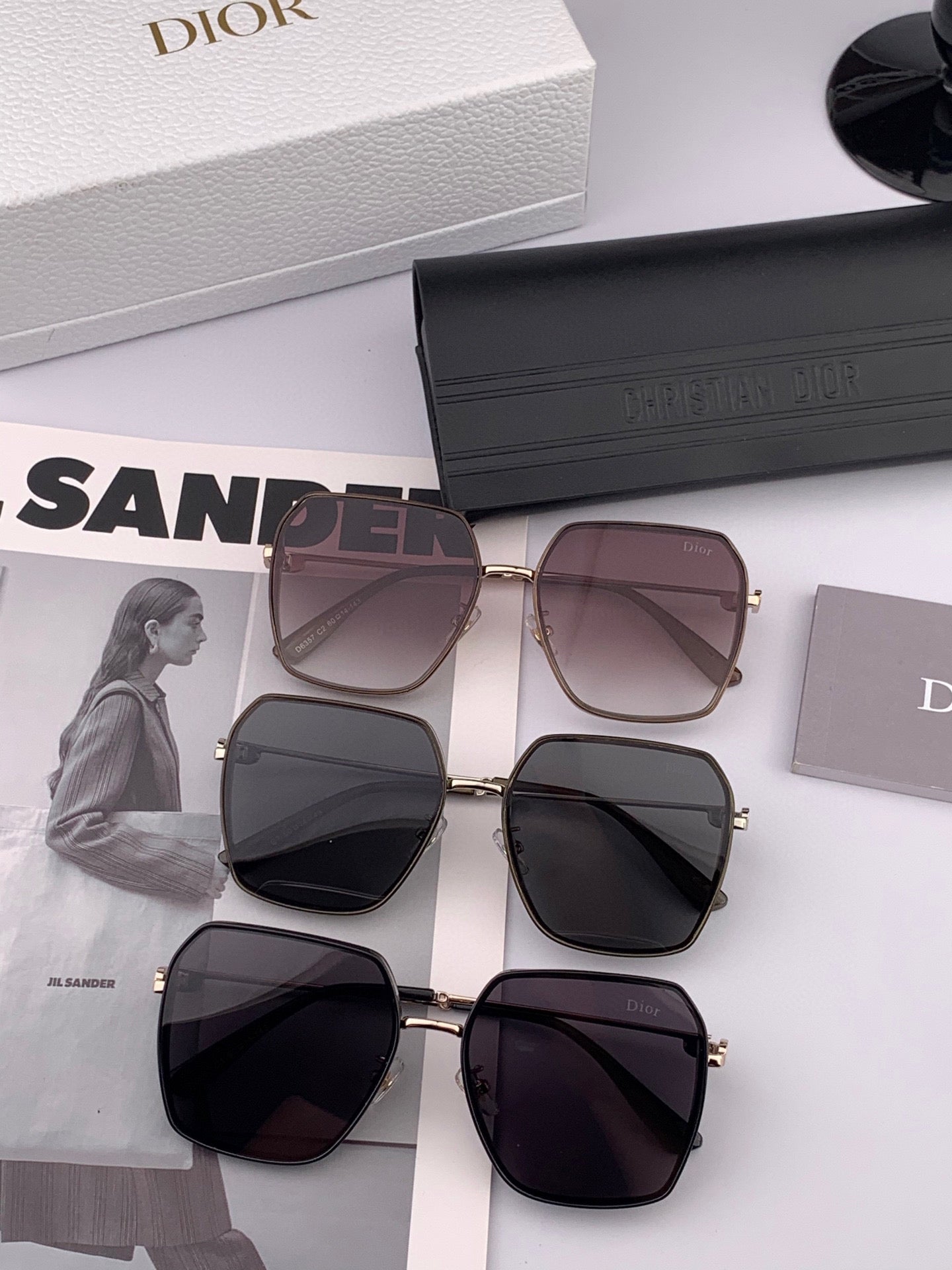 DIOR MONTAIGNE SUNGLASS D7635 IN METAL