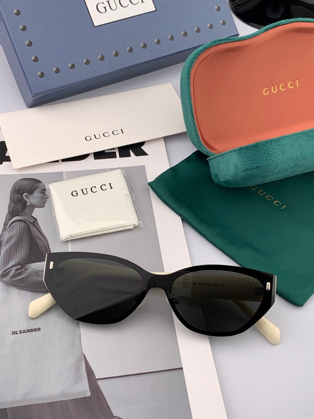 CAT-EYE FRAME SUNGLASSES G8316 IN ACETATE