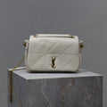 SAINT LAURENT YSL 25S JAMIE MINI 20 IN BLANC VINTAGE LAMBSKIN GOLD HARDWARE