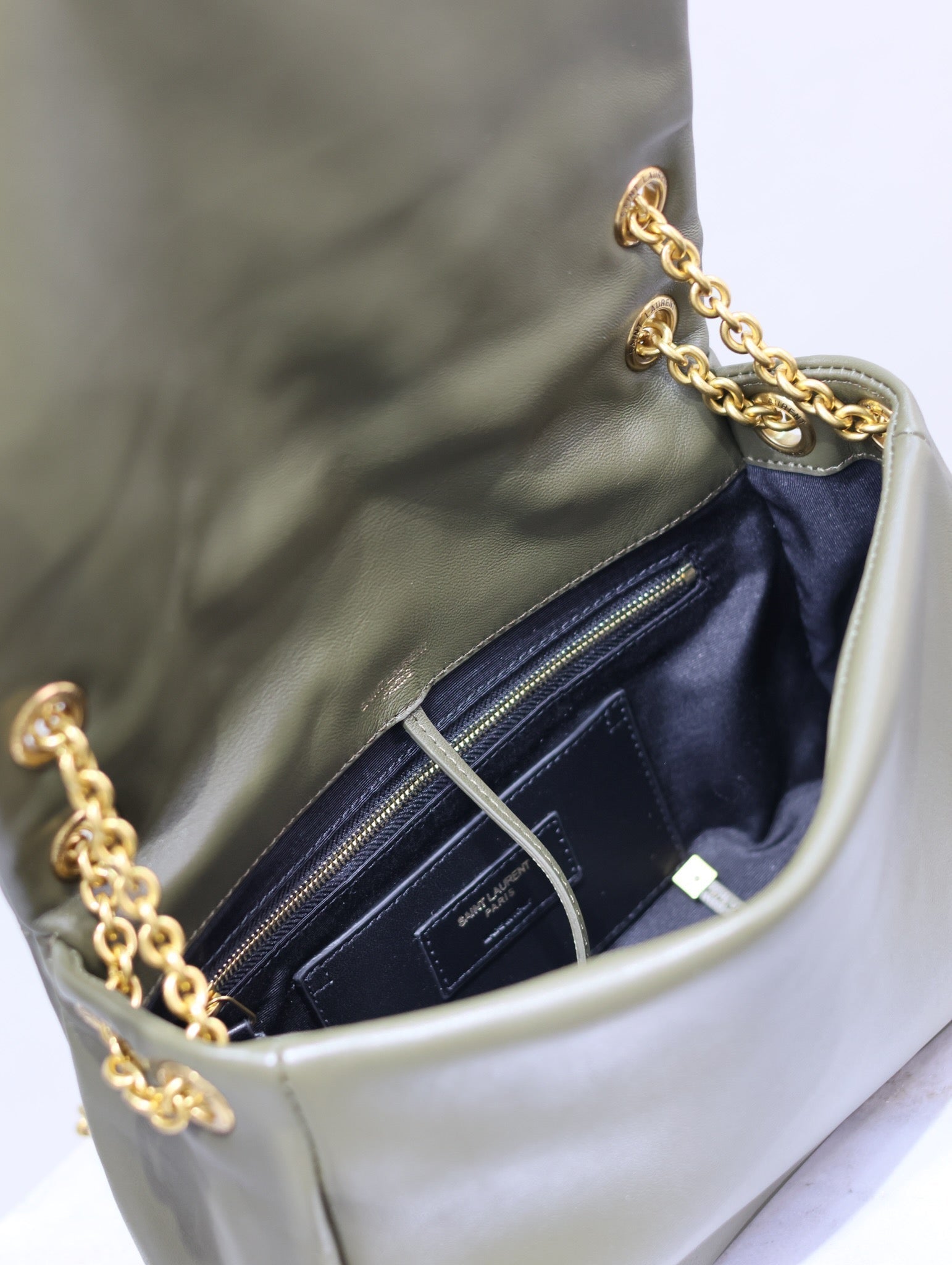 SAINT LAURENT YSL 25S JAMIE 25 IN LIGHT MUSK LAMBSKIN GOLD HARDWARE