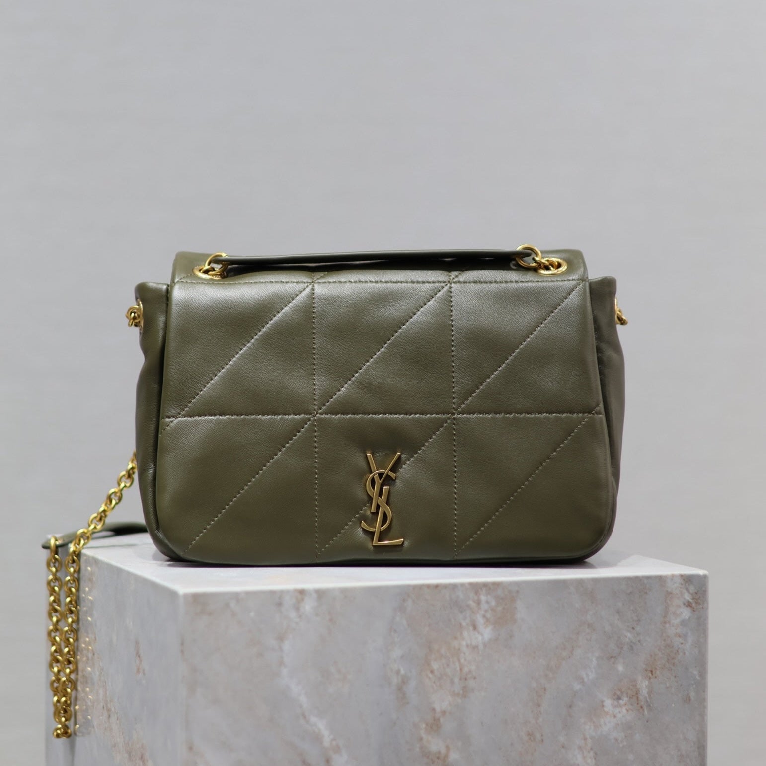 SAINT LAURENT YSL 25S JAMIE 25 IN LIGHT MUSK LAMBSKIN GOLD HARDWRE