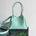BOTTEGA VENETA BV Small Parachute 21 Green Oasis Lambskin Ghw