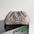 BOTTEGA VENETA POUCH CLUTCH 38 IN SNAKE PATTERN CALFSKIN