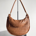 BOTTEGA VENETA MEDIUM GEMELLI SHOULDER BAG 36 IN BROWN LAMBSKIN