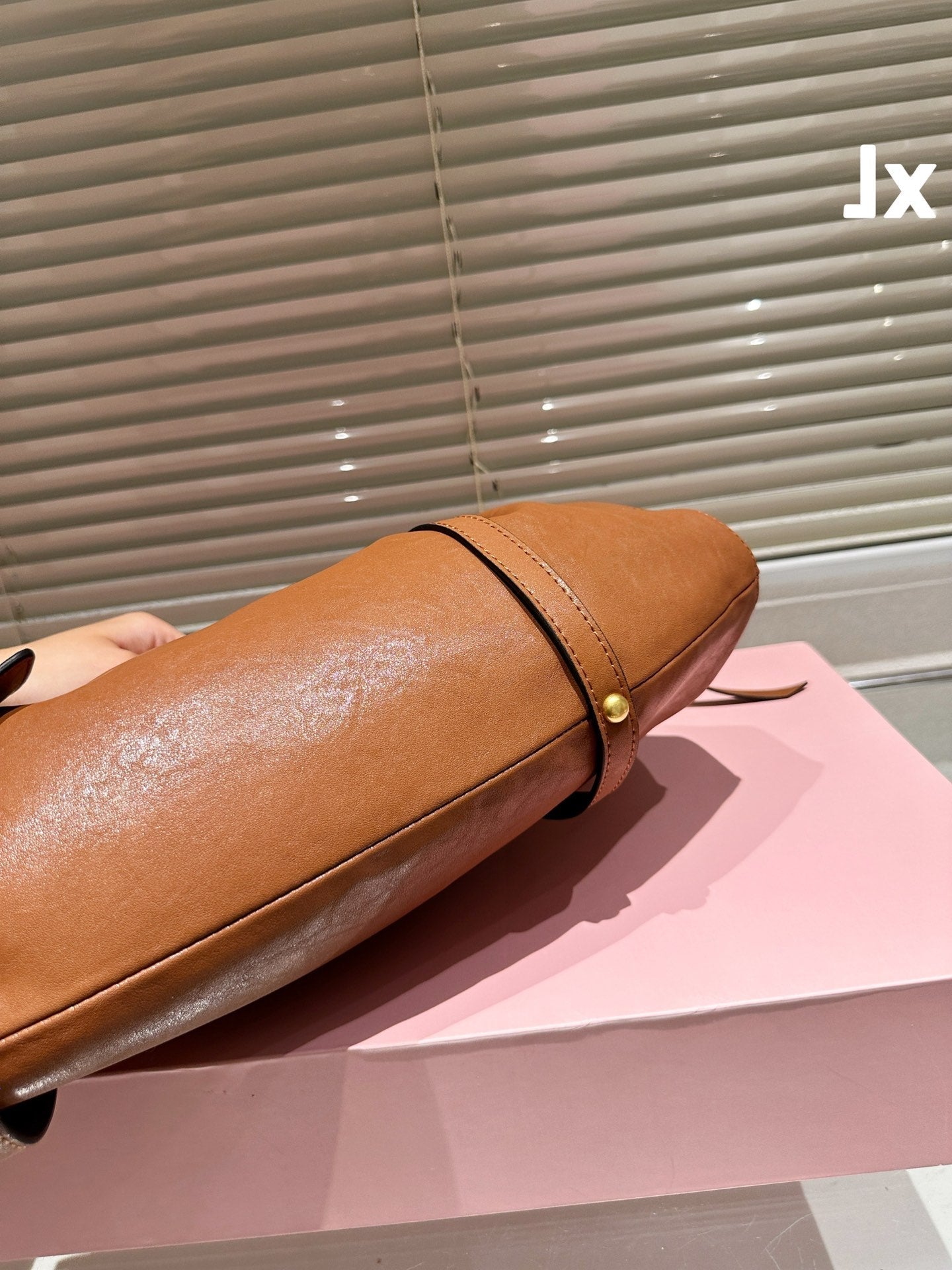 FENDI NAPPA 42 BAG IN OAK LEATHER