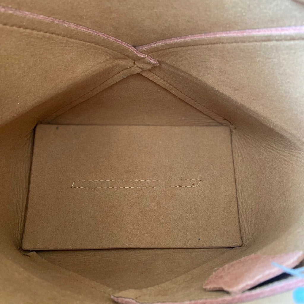 LOEWE LOE 21 PUZZLE FOLD TOTE IN WARM DESERT SHINY CALFSKIN