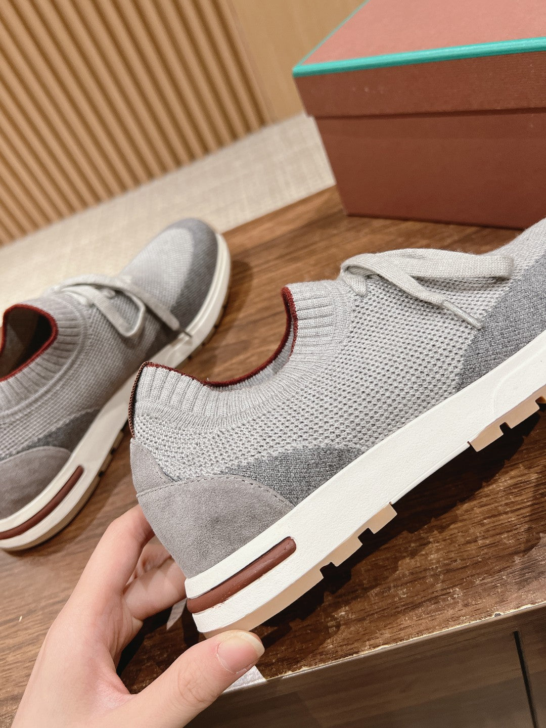 LP BASIC 360 FLEXY WALK SNEAKER LIGHT GRAY AND GRAY FABRICS