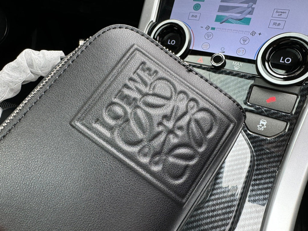 LOEWE LOE MINI 18 CAMERA CROSS BODY BAG IN BLACK CALFSKIN