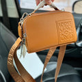 LOEWE LOE MINI 18 CAMERA CROSS BODY BAG IN WARM DESERT CALFSKIN