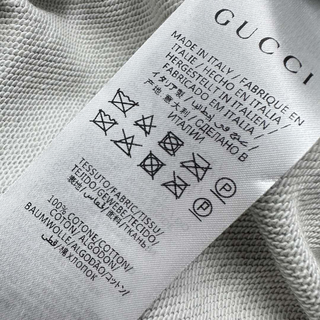 GUCCI SWEATSHIRT AND SHORTS SET IN GREY
