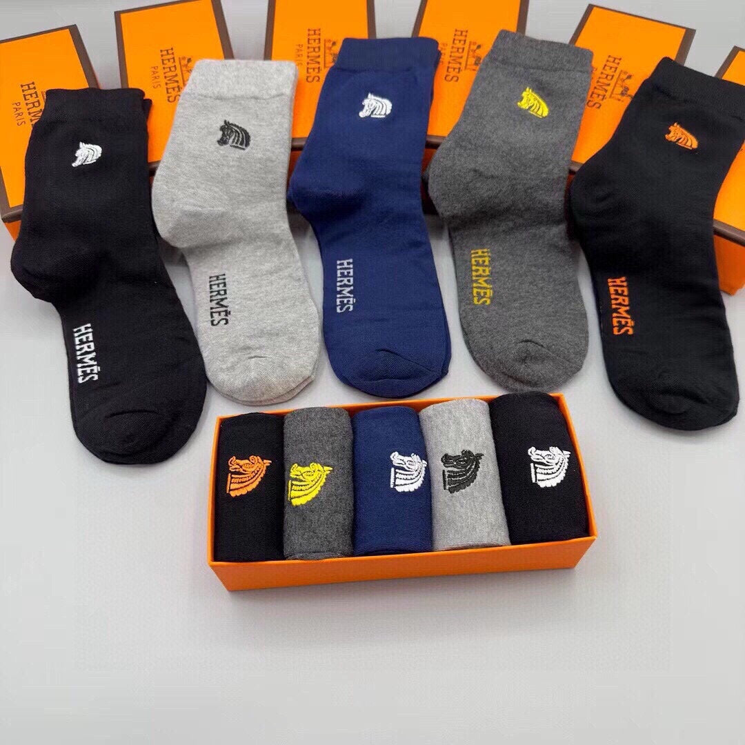 HERMES LOW-CUT SOCKS 284437 (1 BOX)