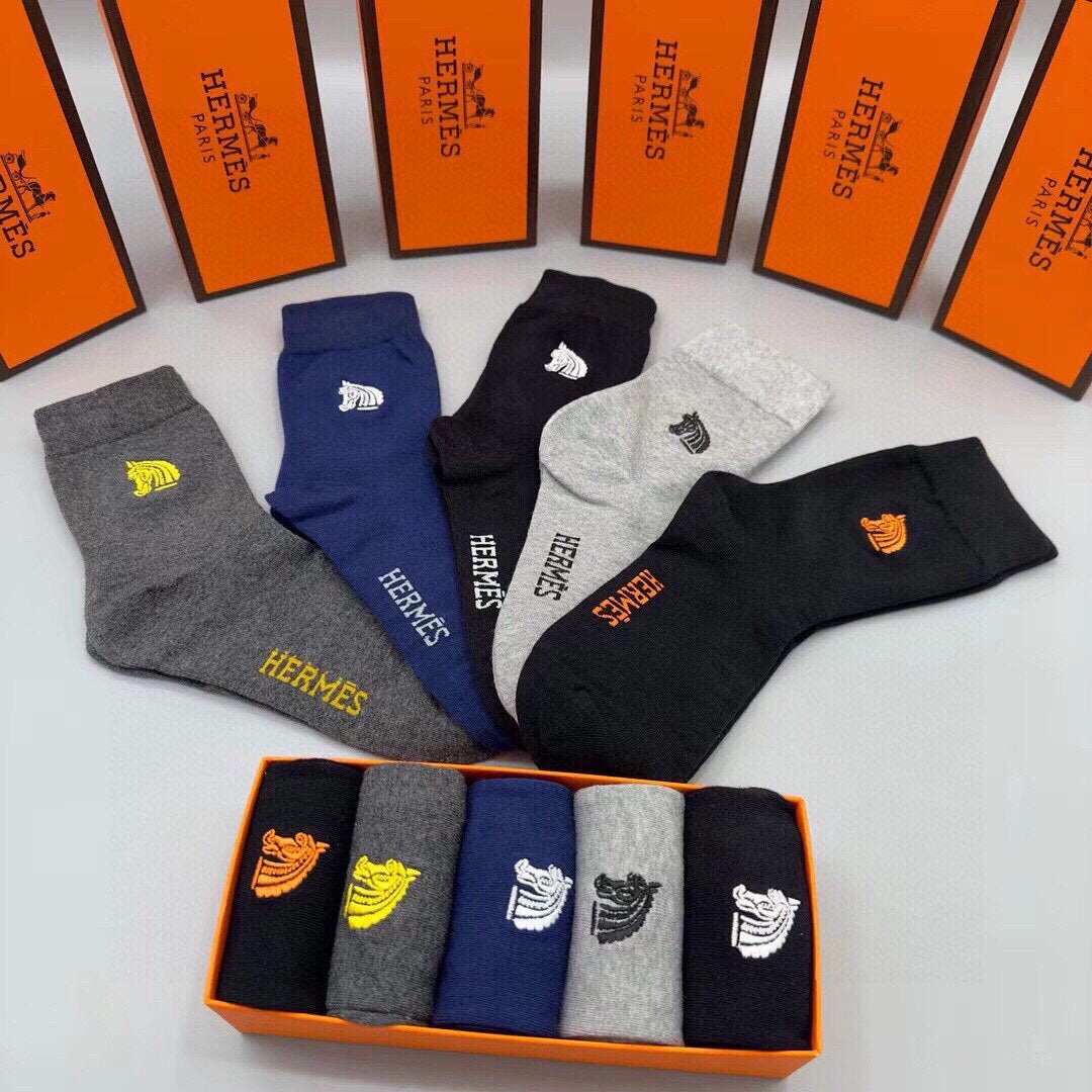 HERMES LOW-CUT SOCKS 284437 (1 BOX)