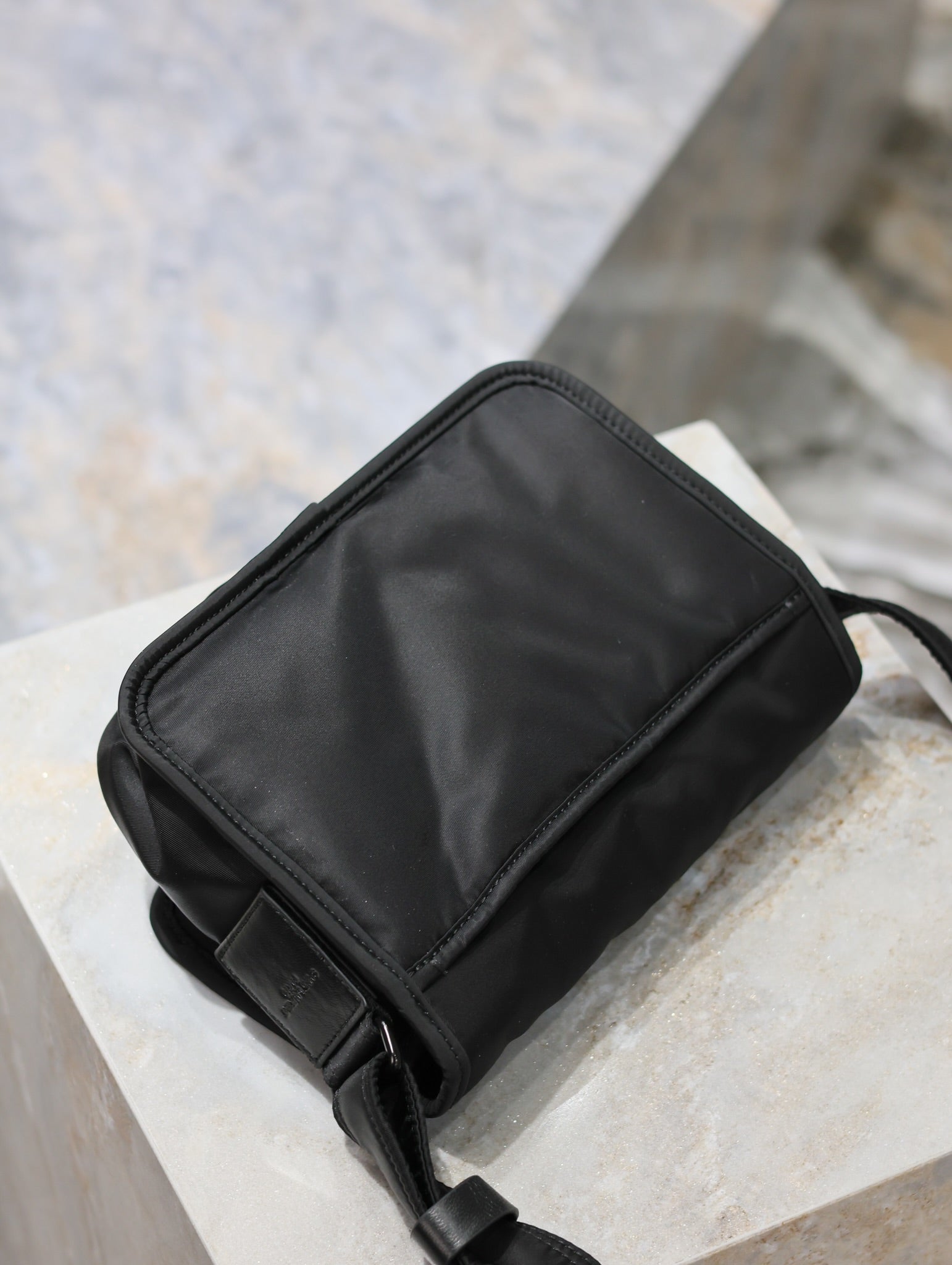 SAINT LAURENT NIKI BABY 22 IN BLACK NYLON