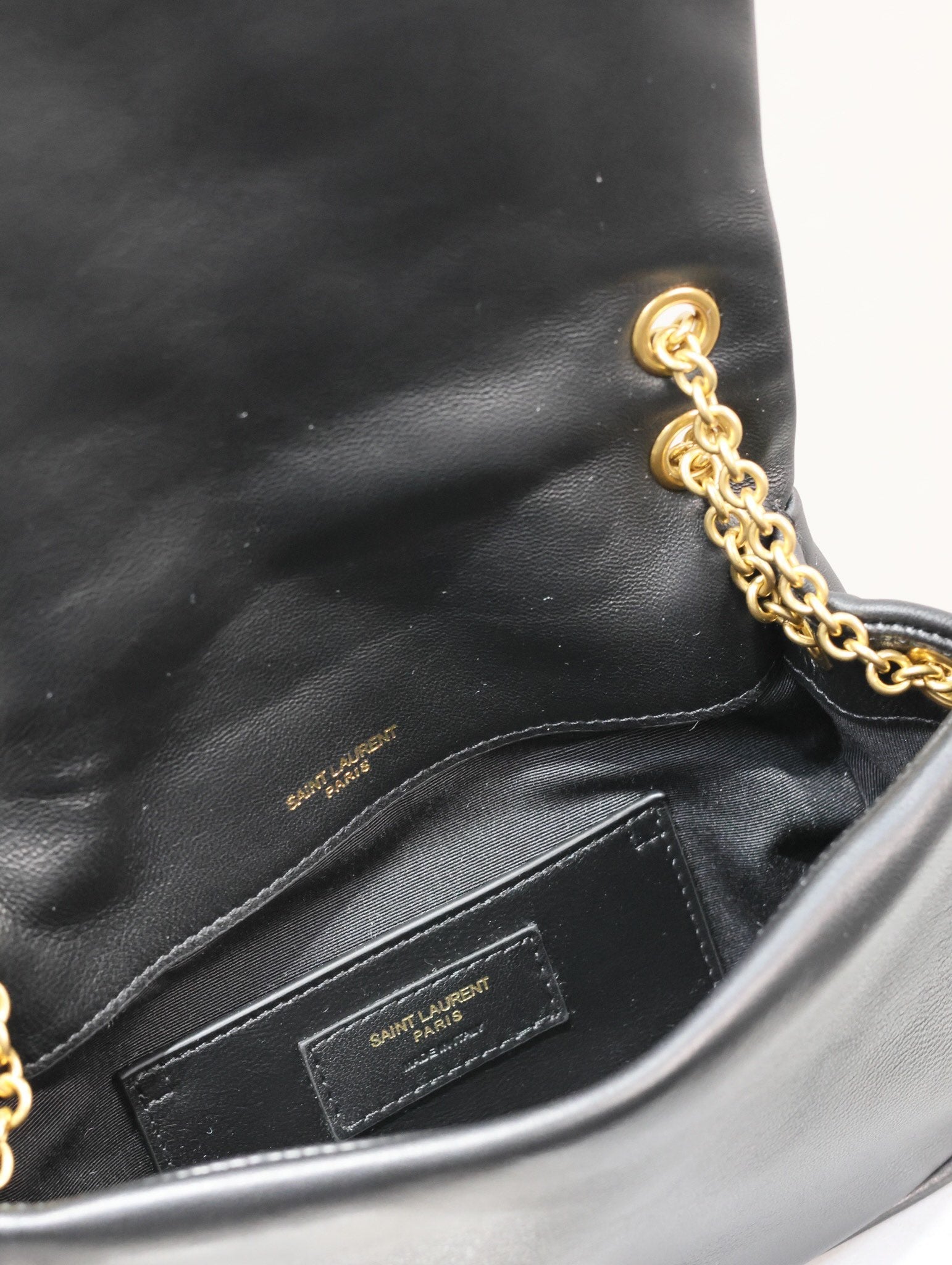 SAINT LAURENT JAMIE 4.3 MINI BAG 20 IN BLACK LAMBSKIN GLOD HARDWARE