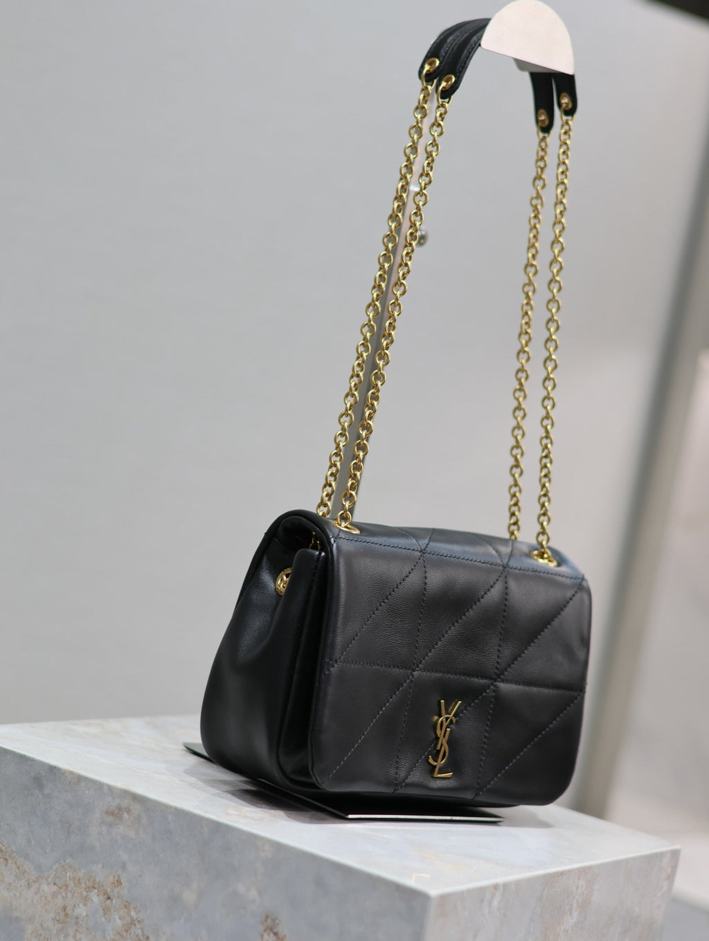 SAINT LAURENT JAMIE 4.3 MINI BAG 20 IN BLACK LAMBSKIN GLOD HARDWARE