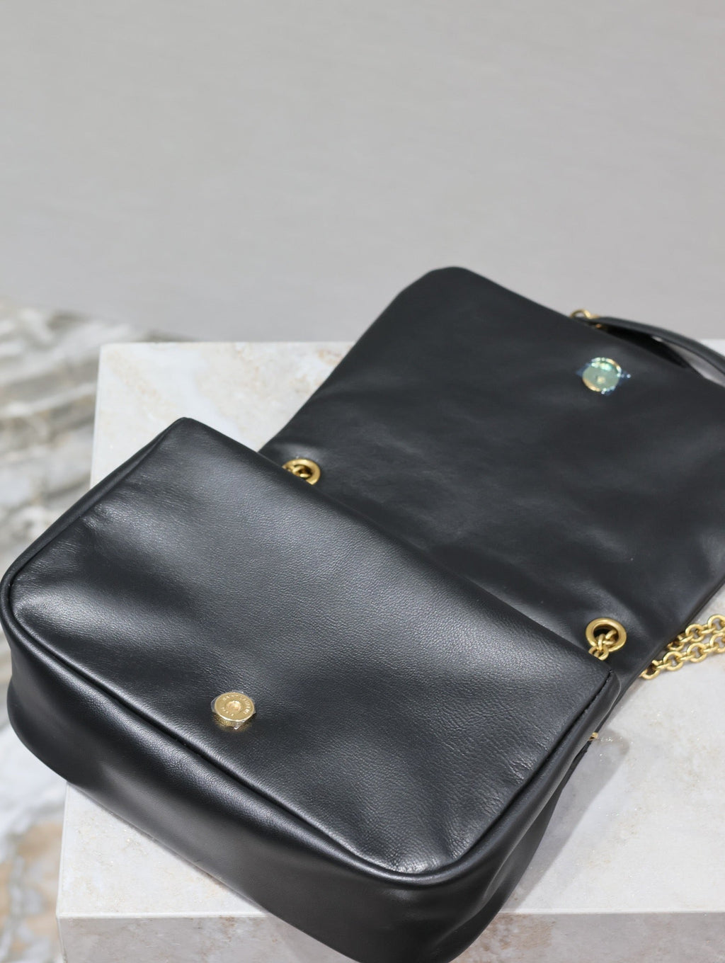SAINT LAURENT JAMIE 4.3 MINI BAG 20 IN BLACK LAMBSKIN GLOD HARDWARE