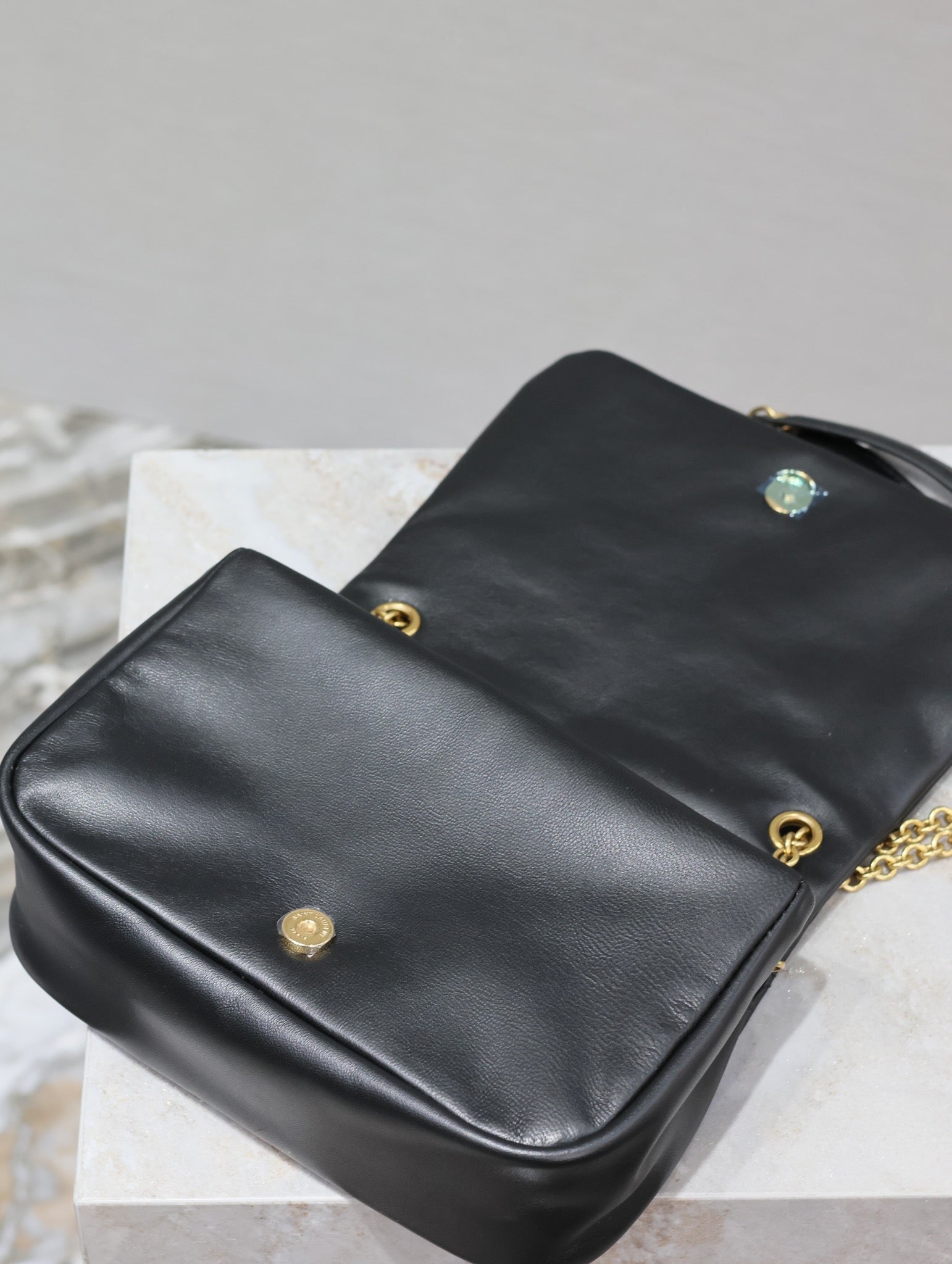 SAINT LAURENT JAMIE 4.3 MINI BAG 20 IN BLACK LAMBSKIN GLOD HARDWARE
