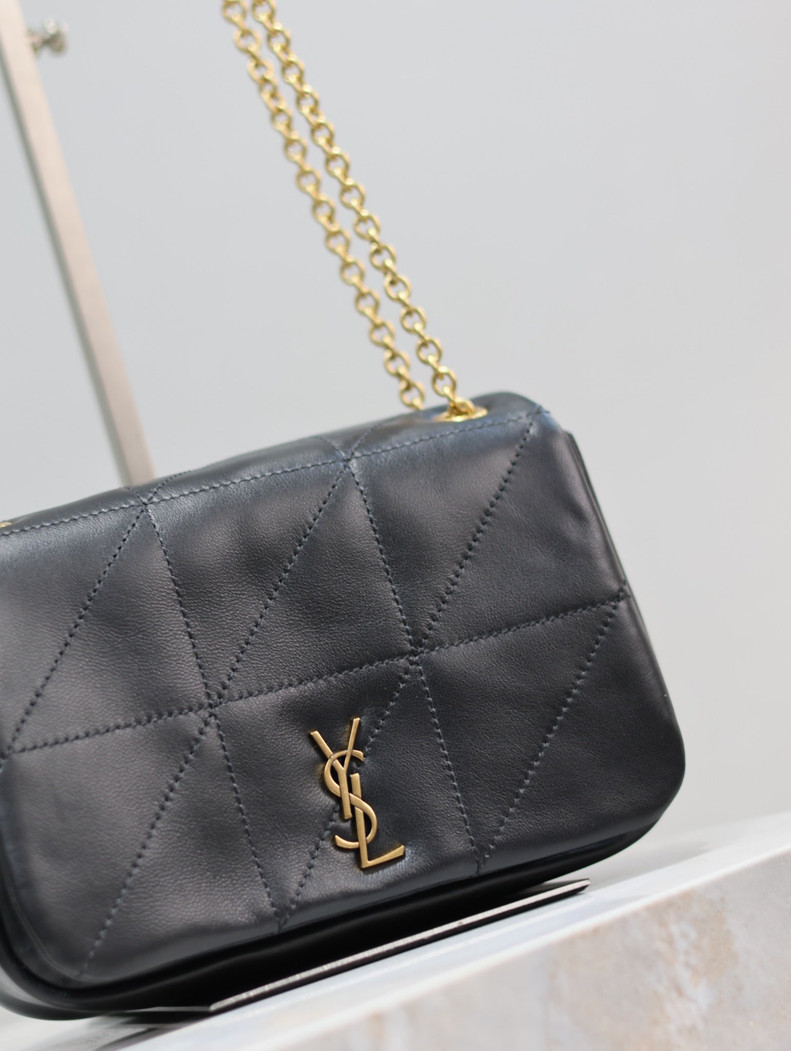 SAINT LAURENT JAMIE 4.3 MINI BAG 20 IN BLACK LAMBSKIN GLOD HARDWARE