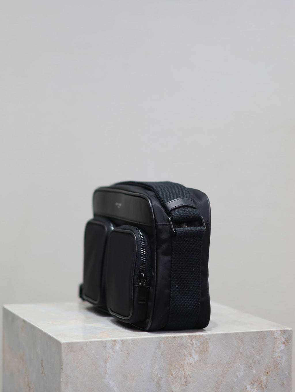 SAINT LAURENT CITY CAMERA BAG 24 IN BLACK ECONYL