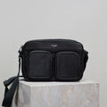 SAINT LAURENT CITY CAMERA BAG 24 IN BLACK ECONYL