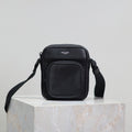 SAINT LAURENT CITY MINI CAMERA BAG 18 IN BLACK ECONYL
