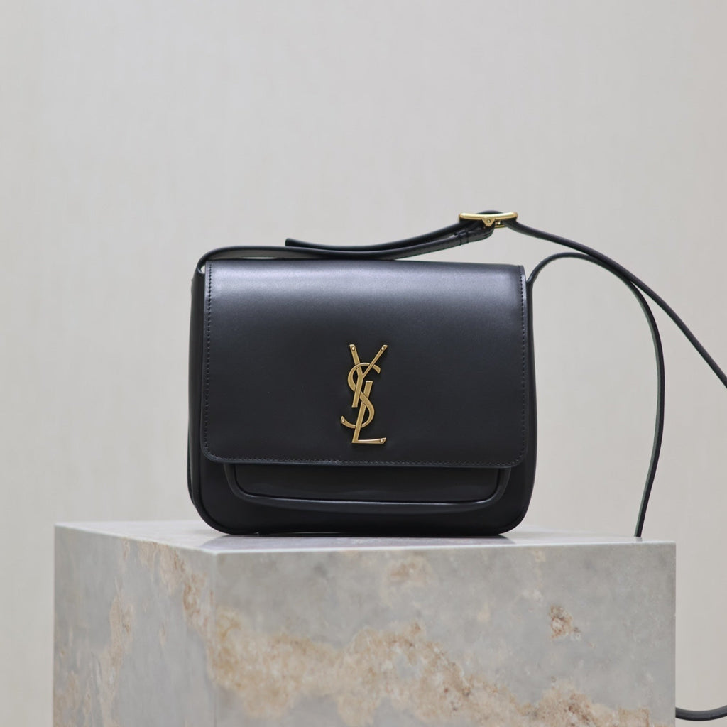 SAINT LAURENT YSL 25S NIKI BABY 22 IN BLACK CALFSKIN GOLD HARDWRE