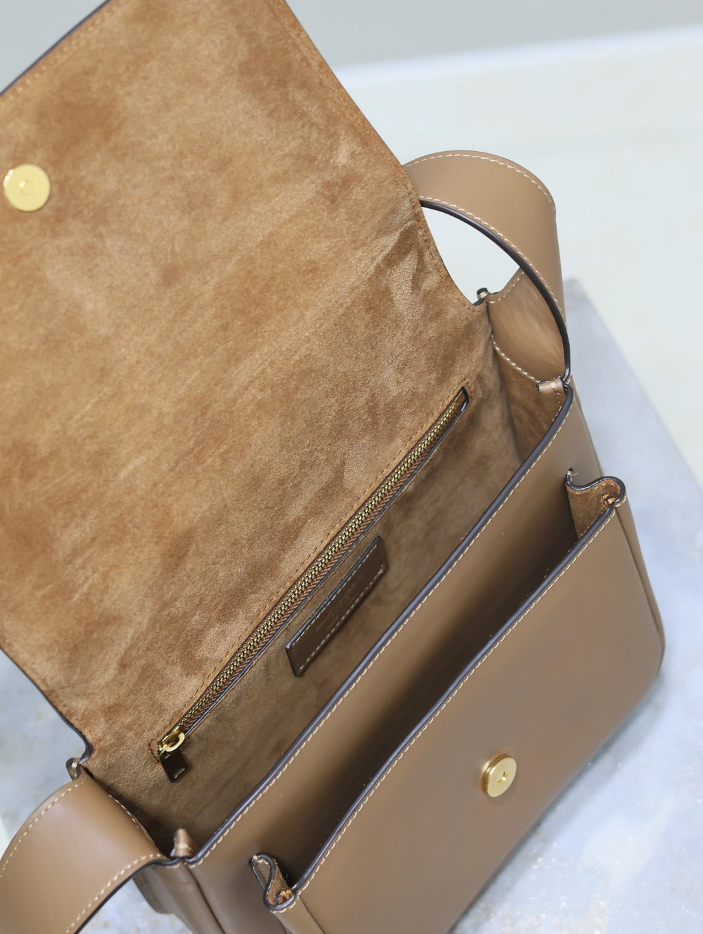 SAINT LAURENT YSL 25S NIKI BABY 22 IN BROWN CALFSKIN GOLD HARDWRE