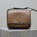 SAINT LAURENT YSL 25S NIKI BABY 22 IN BROWN CALFSKIN GOLD HARDWARE