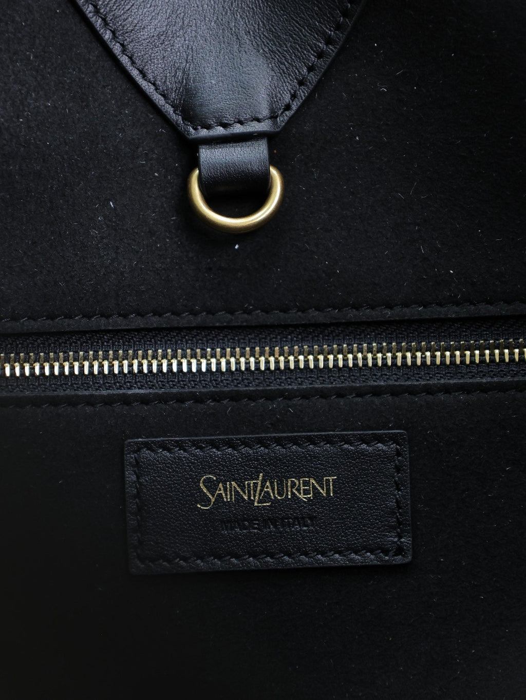 SAINT LAURENT TOTE BAG 50 IN BLACK CALFSKIN