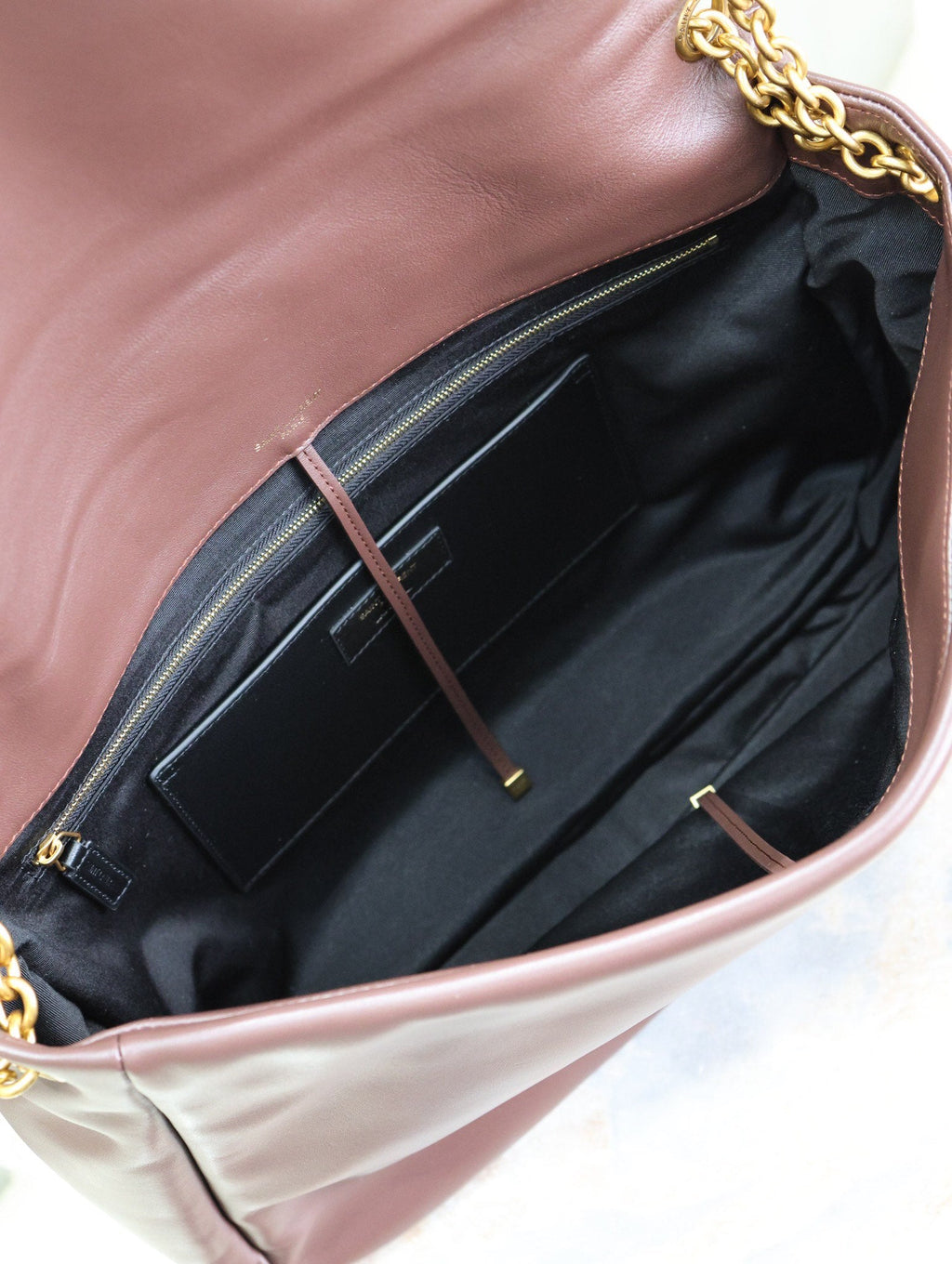 SAINT LAURENT JAMIE 4.3 LARGE BAG 43 IN WINE RED LAMBSKIN GOLD HARDWARE