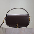 SAINT LAURENT VOLTAIRE 24 IN BRUNETTE BROWN CALFSKIN