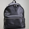 SAINT LAURENT CITY BACKPACK 38 IN BLACK CALFSKIN