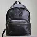 SAINT LAURENT CITY BACKPACK 35 IN BLACK CALFSKIN