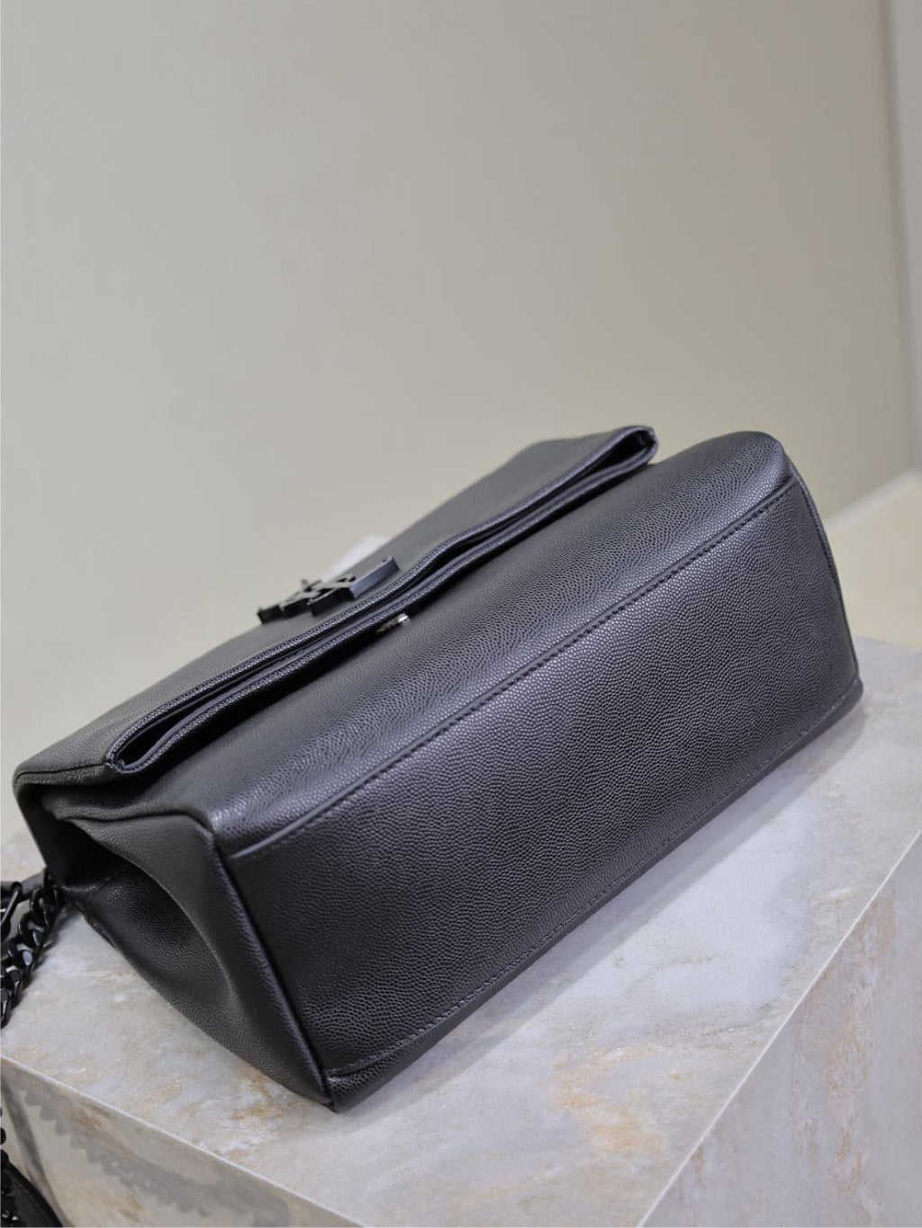 SAINT LAURENT WEST HOLLYWOOD SMALL BAG 24 IN BLACK CALFSKIN BLACK HARDWARE