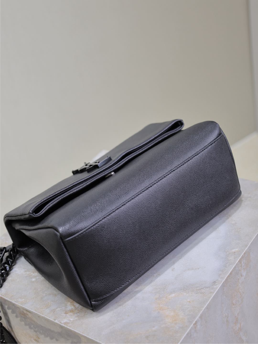 SAINT LAURENT WEST HOLLYWOOD SMALL BAG 24 IN BLACK CALFSKIN BLACK HARDWARE