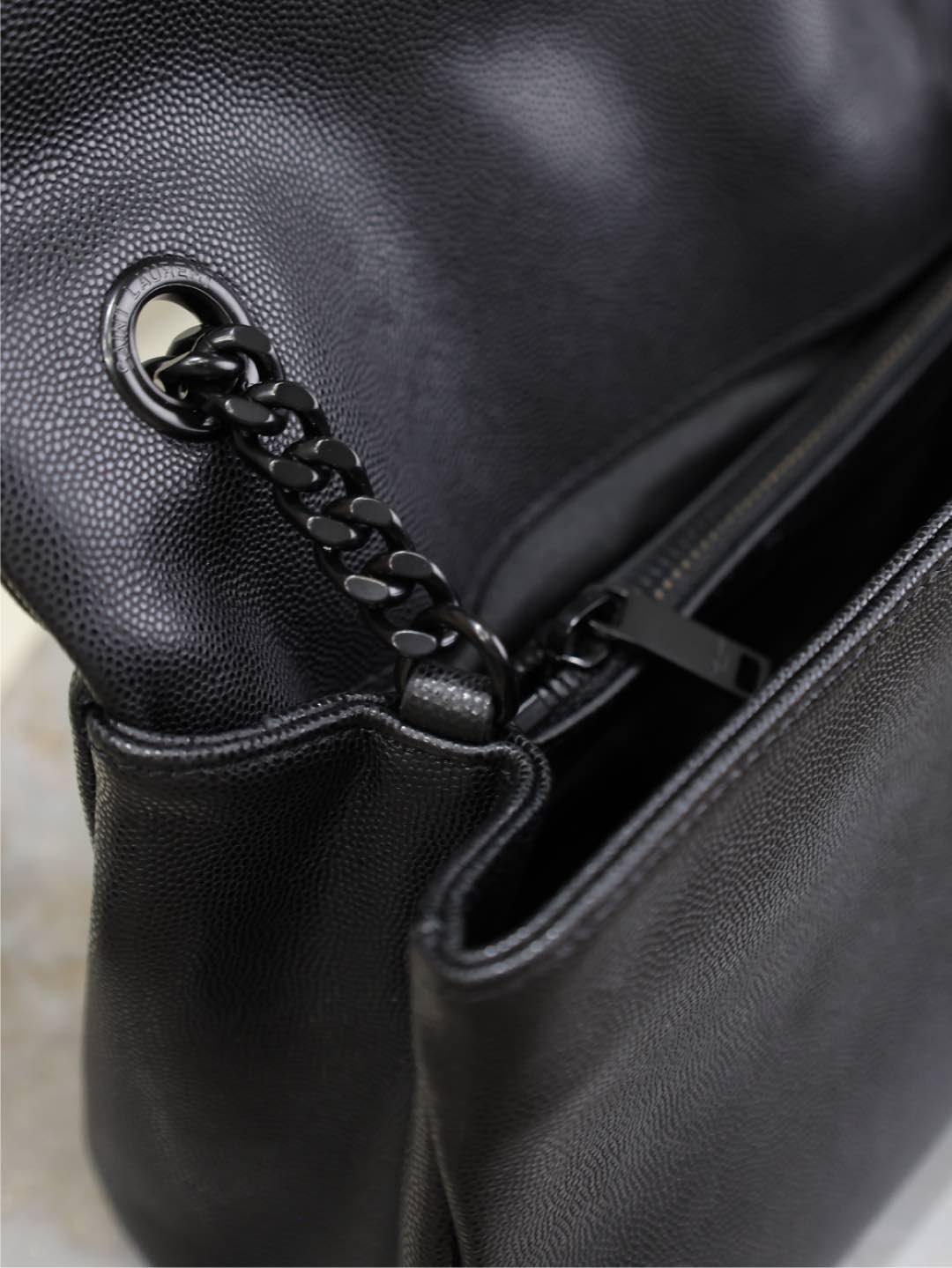 SAINT LAURENT WEST HOLLYWOOD SMALL BAG 24 IN BLACK CALFSKIN BLACK HARDWARE