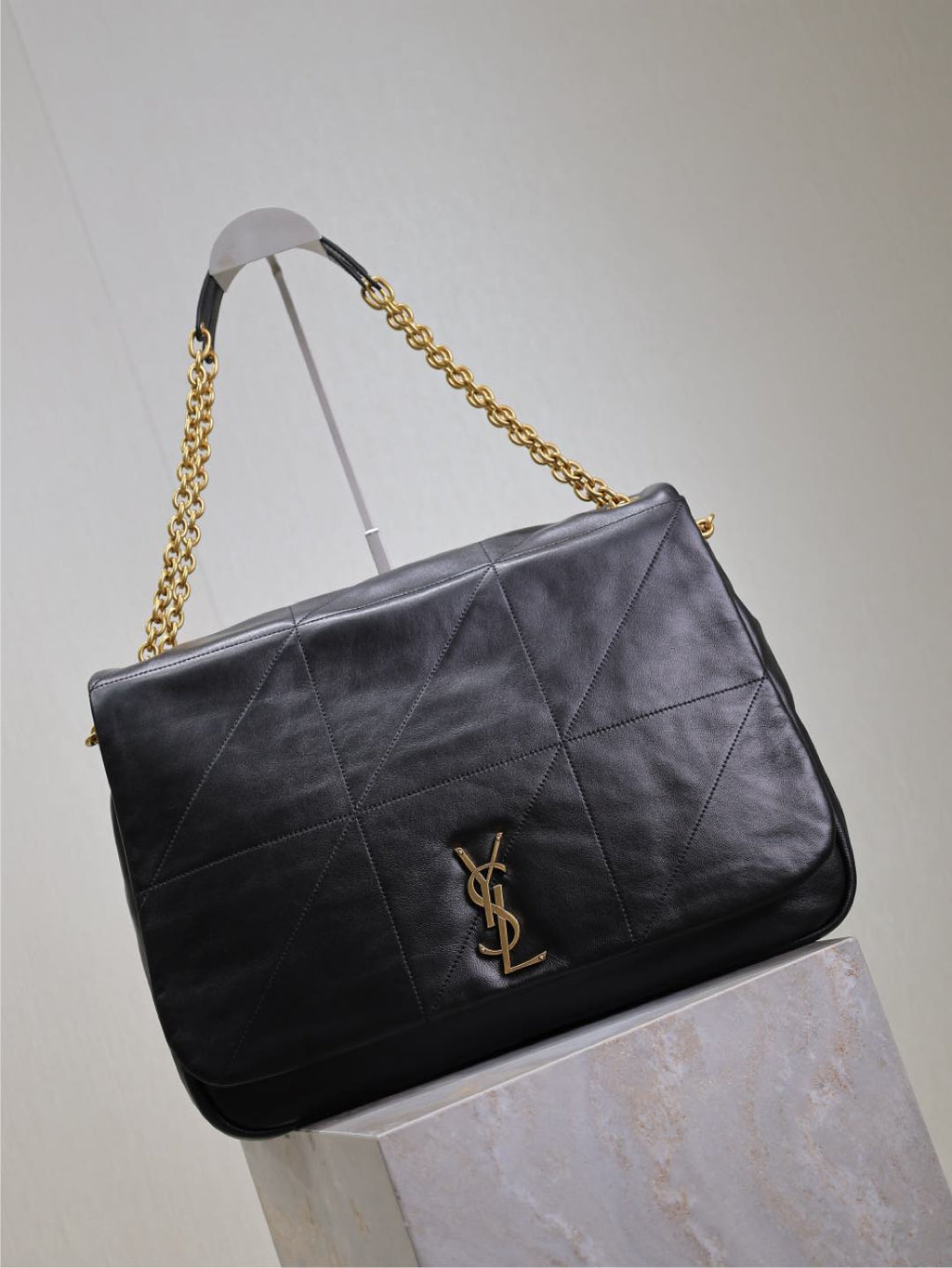SAINT LAURENT JAMIE 4.3 LARGE BAG 43 IN BLACK LAMBSKIN GOLD HARDWARE