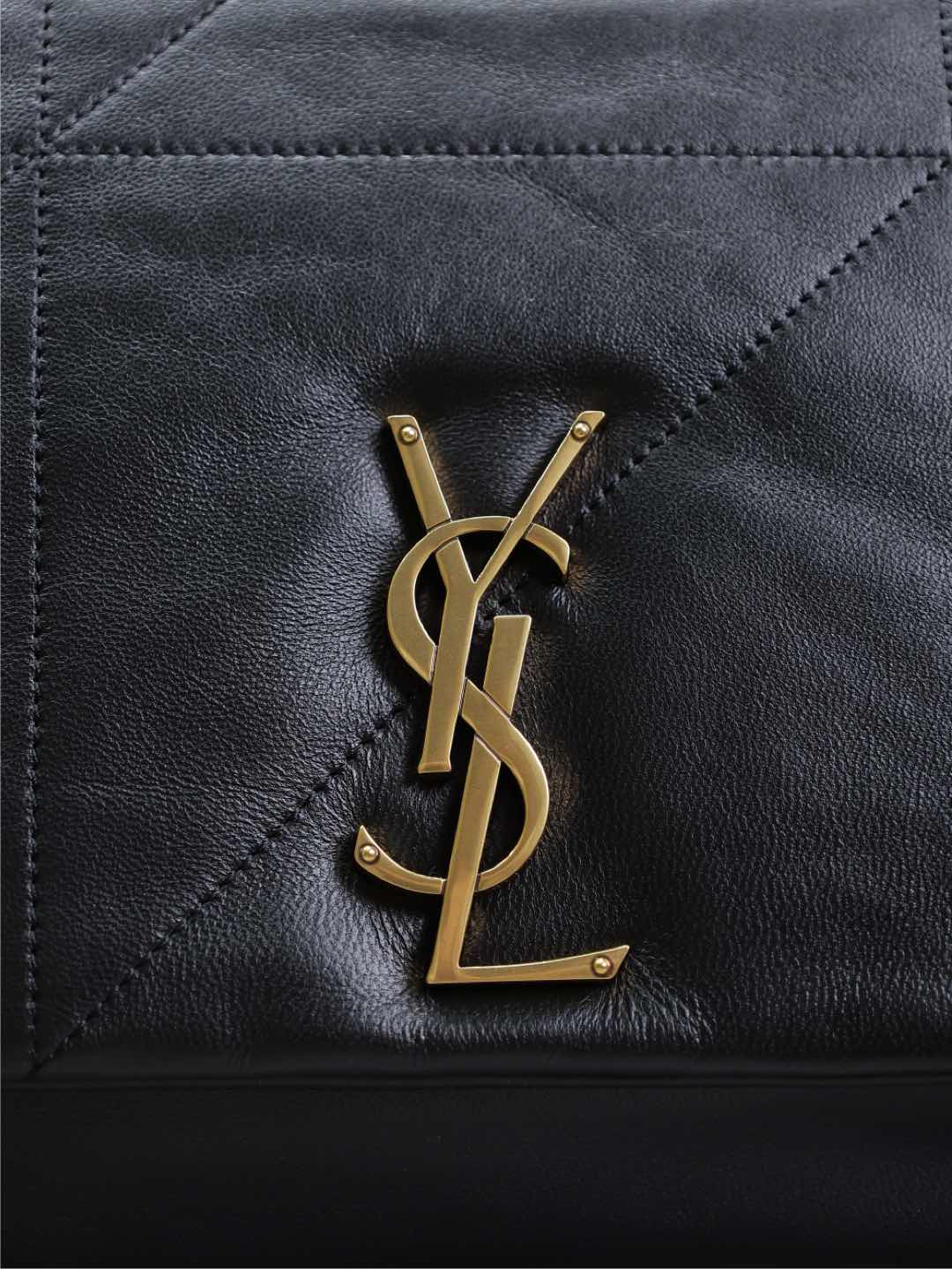 SAINT LAURENT JAMIE 4.3 LARGE BAG 43 IN BLACK LAMBSKIN GOLD HARDWARE