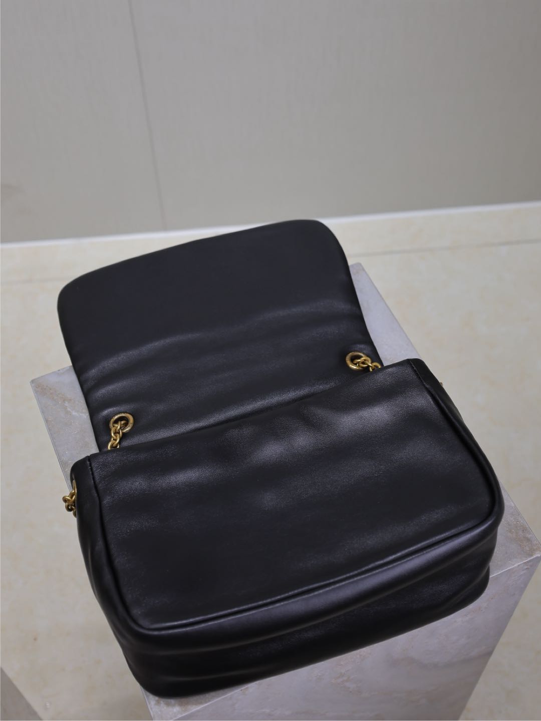 SAINT LAURENT JAMIE 4.3 SMALL BAG 25 IN BLACK LAMBSKIN GOLD HARDWARE
