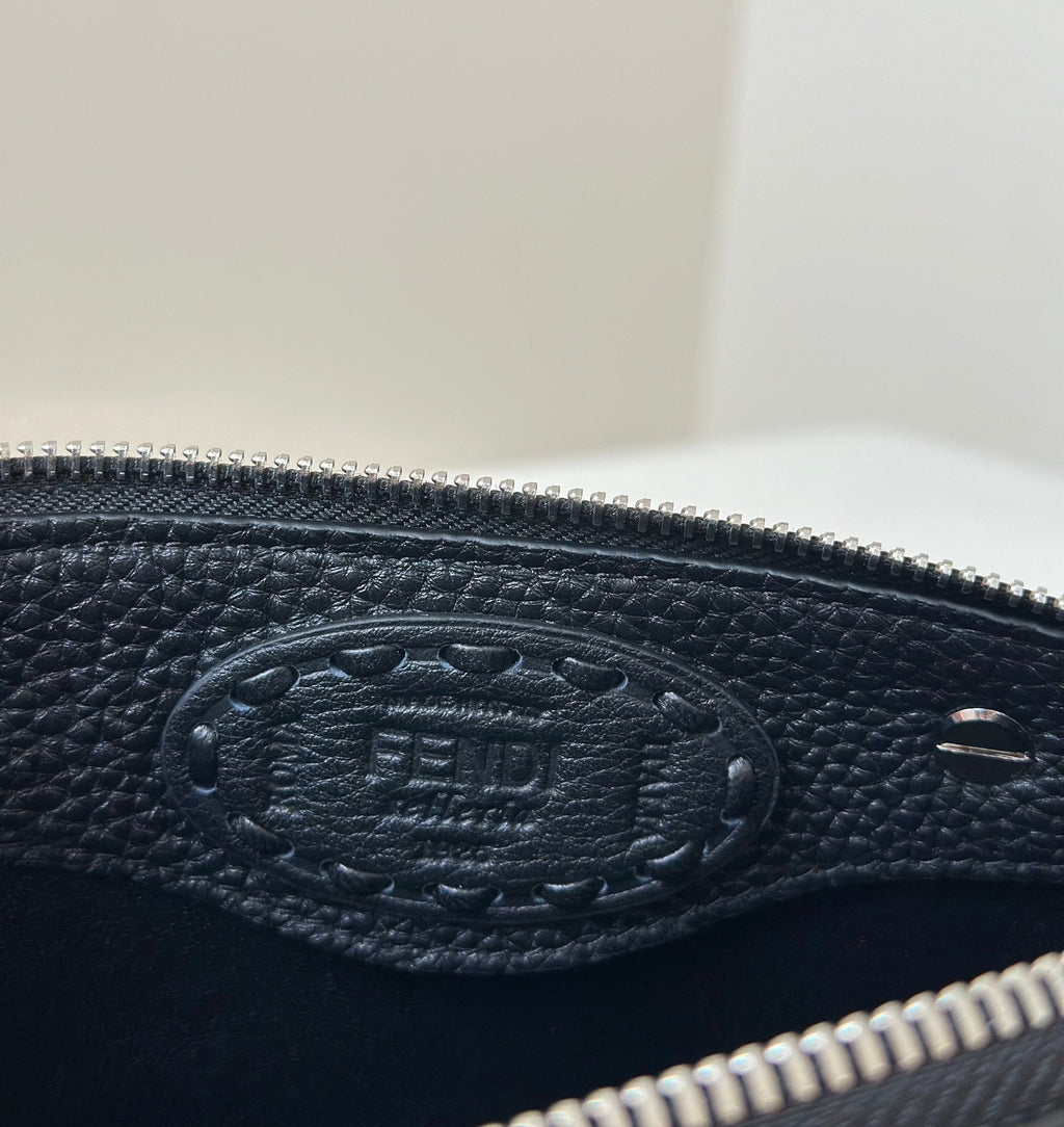 FENDI BY THE WAY SELLERIA SMALL 20 BAG IN BLACK CALFSKIN