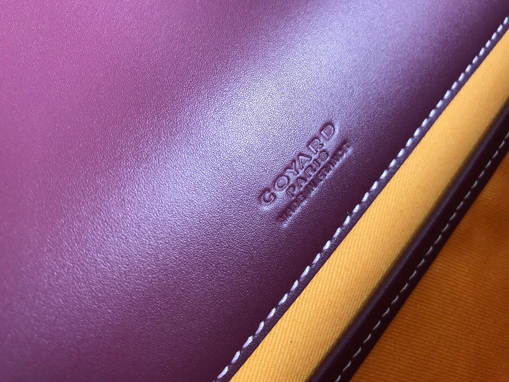 GOYARD BELVEDERE MM BAG 28CM BURGUNDY CANVAS