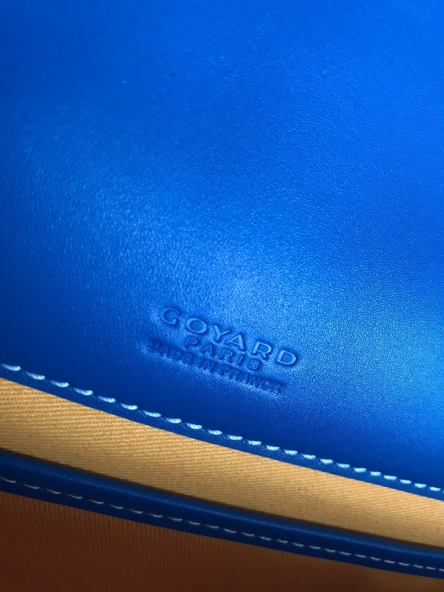 GOYARD BELVEDERE MM BAG 28CM SKY BLUE CANVAS
