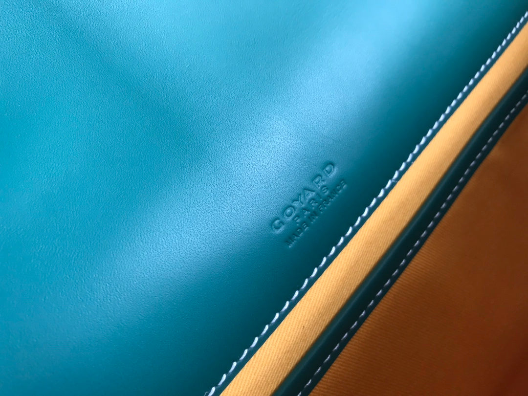 GOYARD BELVEDERE MM BAG 28CM GREEN CANVAS