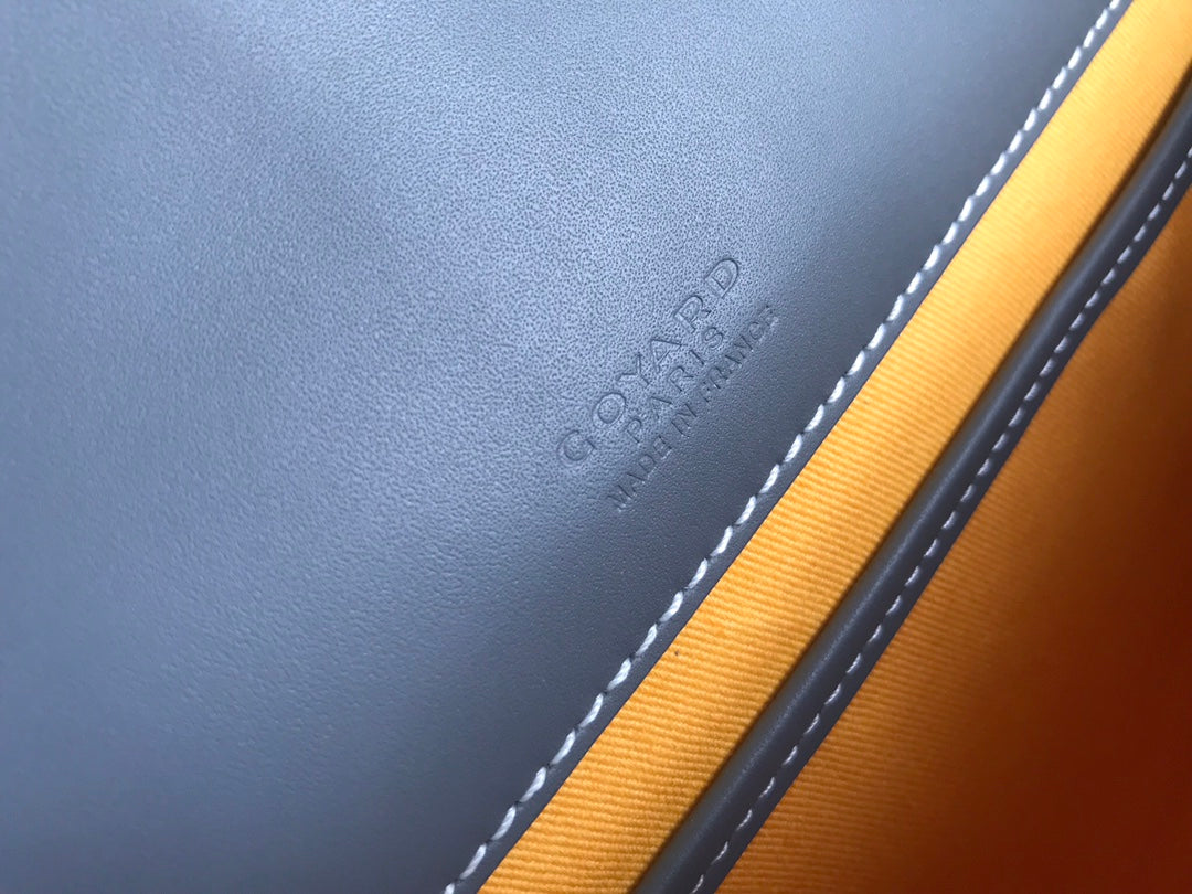 GOYARD BELVEDERE MM BAG 28CM GREY CANVAS