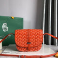 GOYARD BELVEDERE PM BAG 21CM ORANGE CANVAS