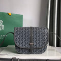 GOYARD BELVEDERE PM BAG 21CM GREY CANVAS