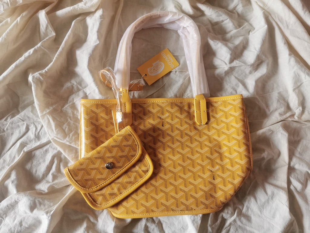 GOYARD MINI HOBO BOHEME 38CM YELLOW CANVAS